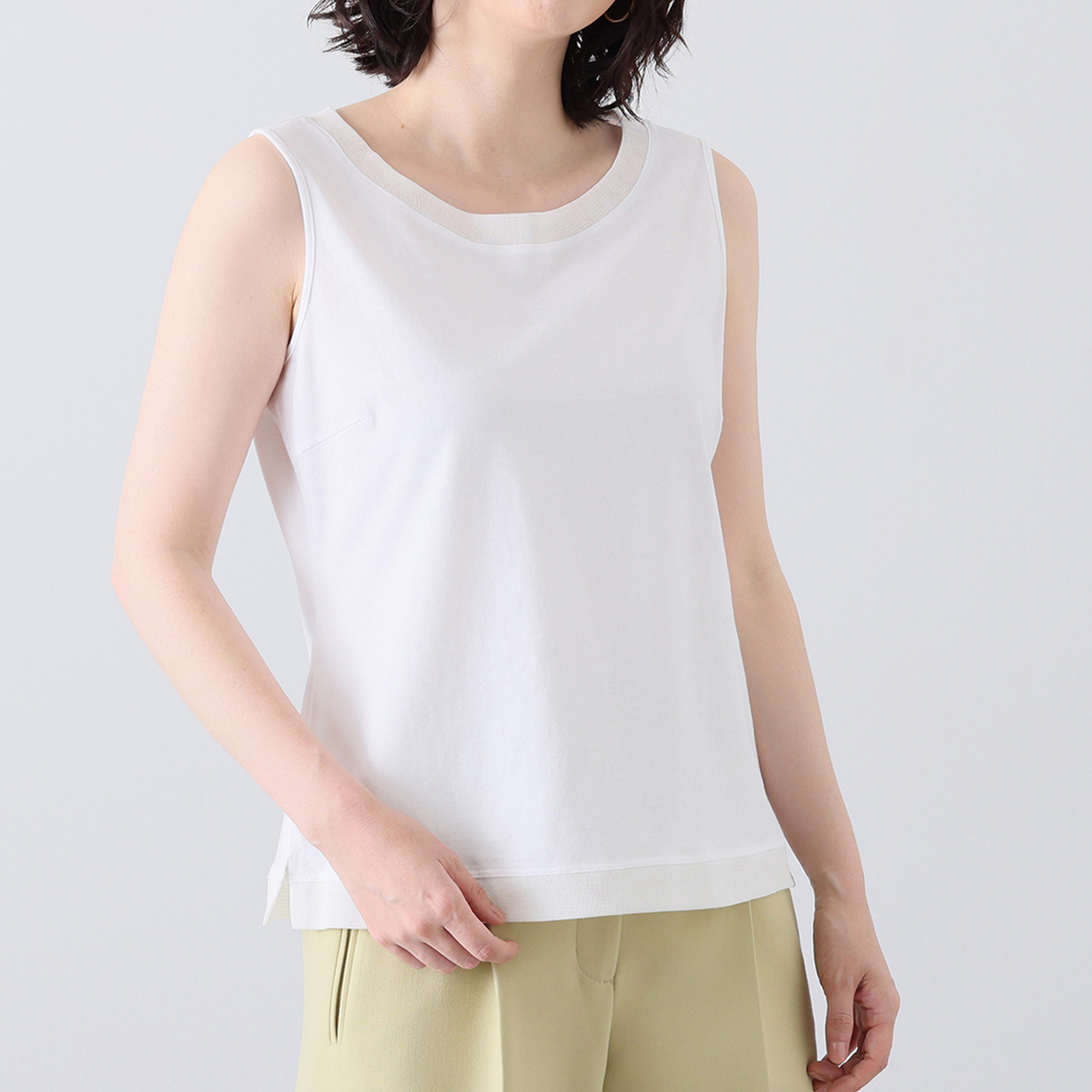 レ・ラリック チュール切替 タンクトップ