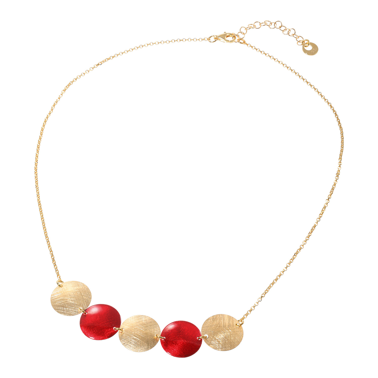 アルジェント イタリアーノ シルバー エナメルアクセント デザインネックレス