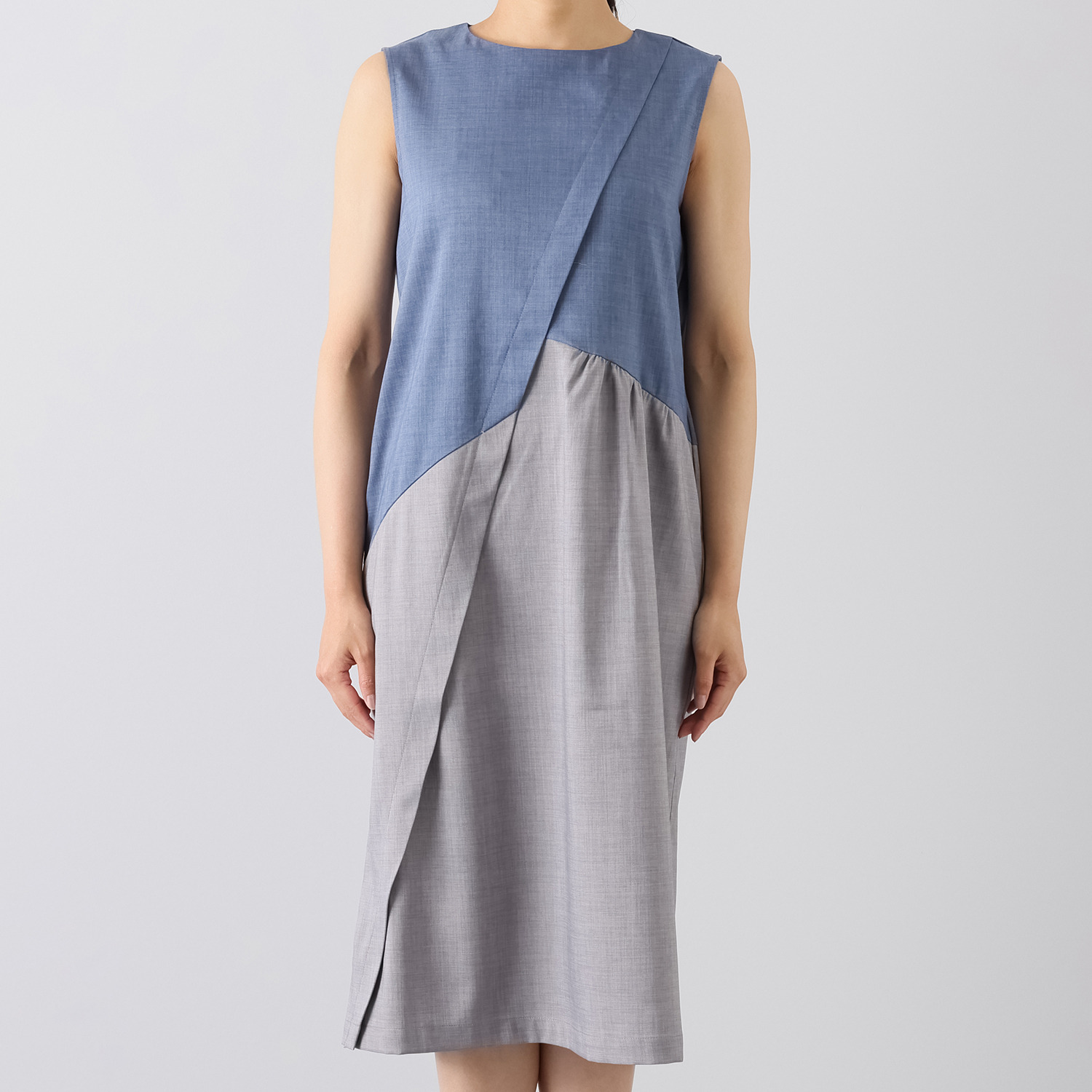 マチュート おしゃれに差がつく バイカラーワンピース- ショップチャンネル