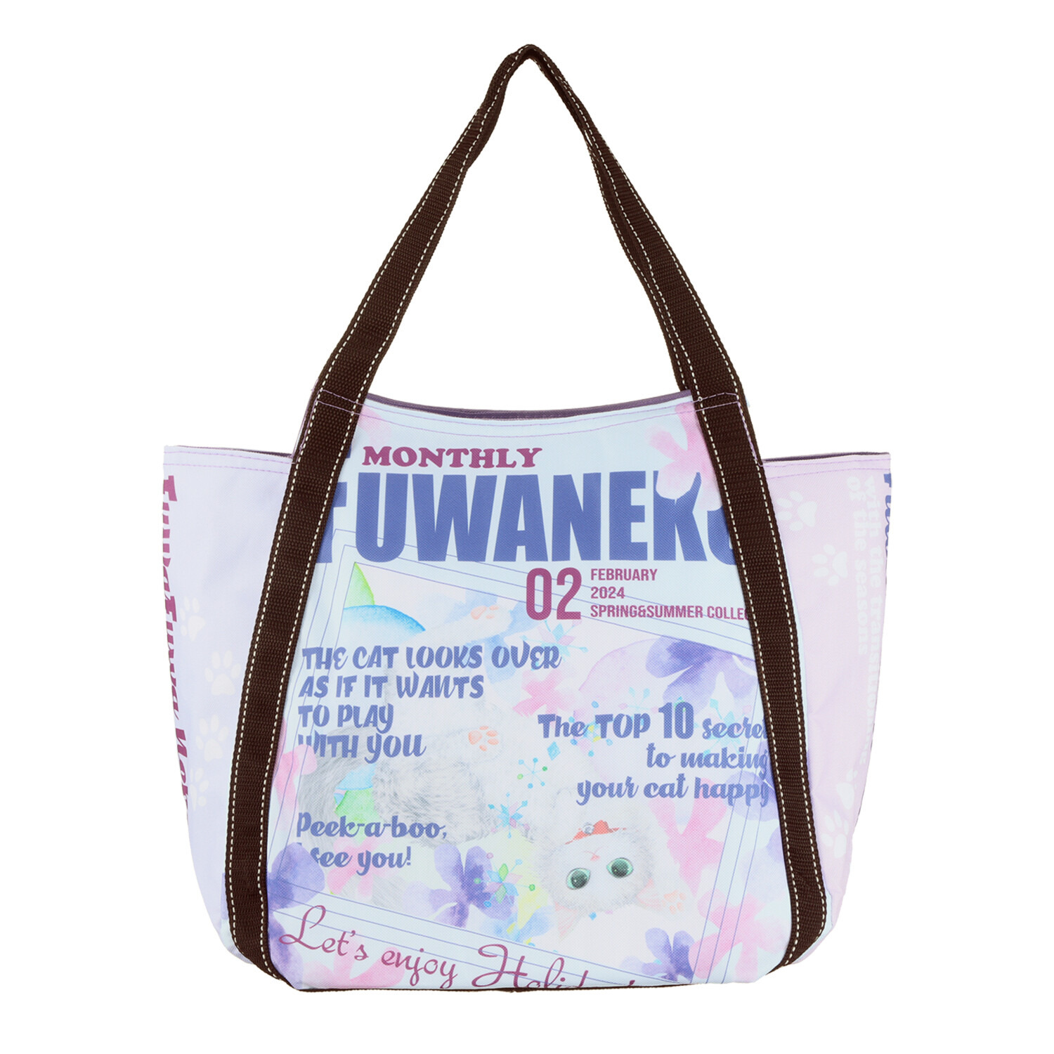 ダジュール ねこプリント 保冷保温バッグ