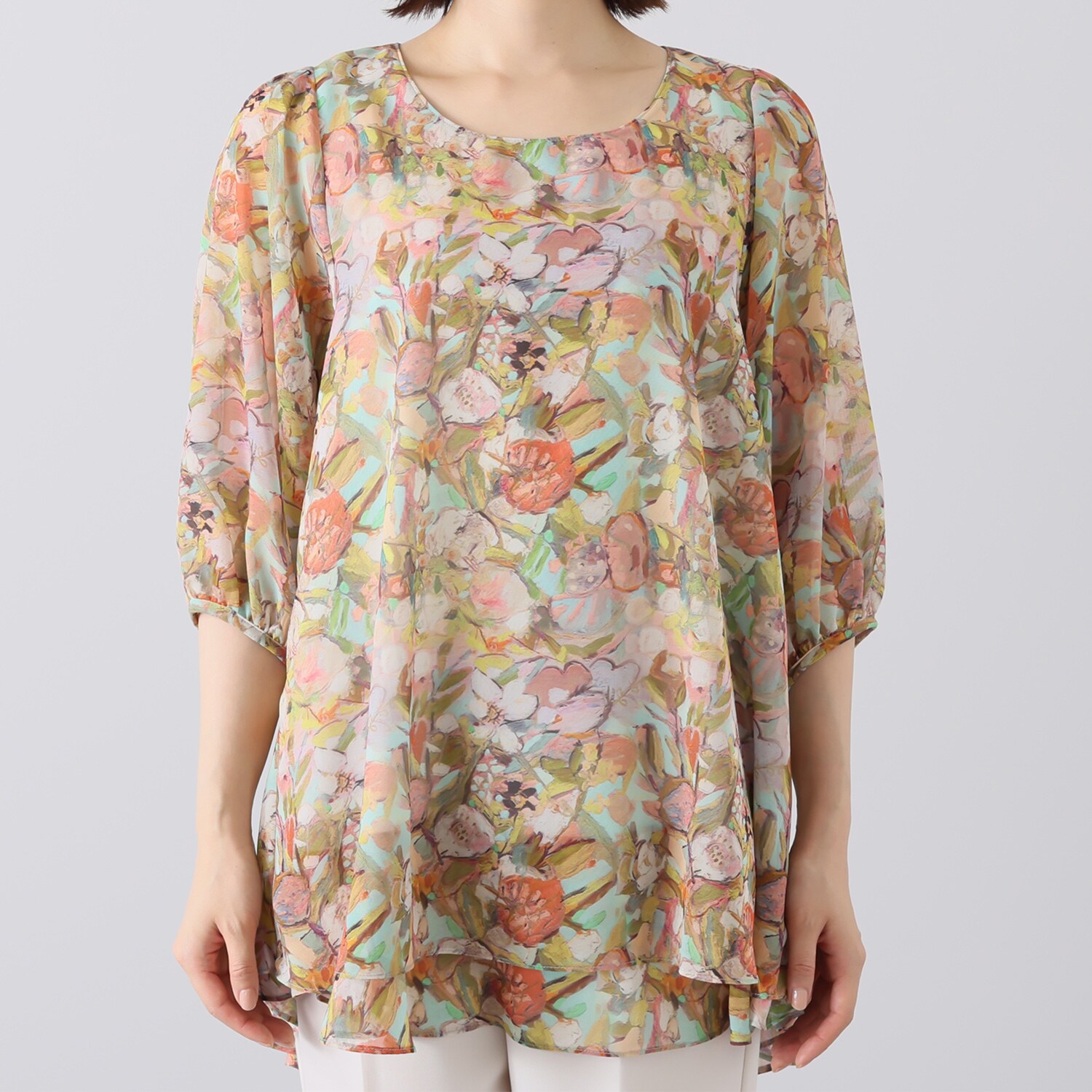 ダジュール シフォンチュニック