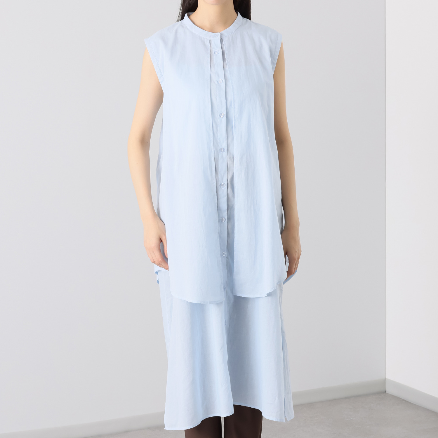 エン レイヤードデザイン ロングジレ