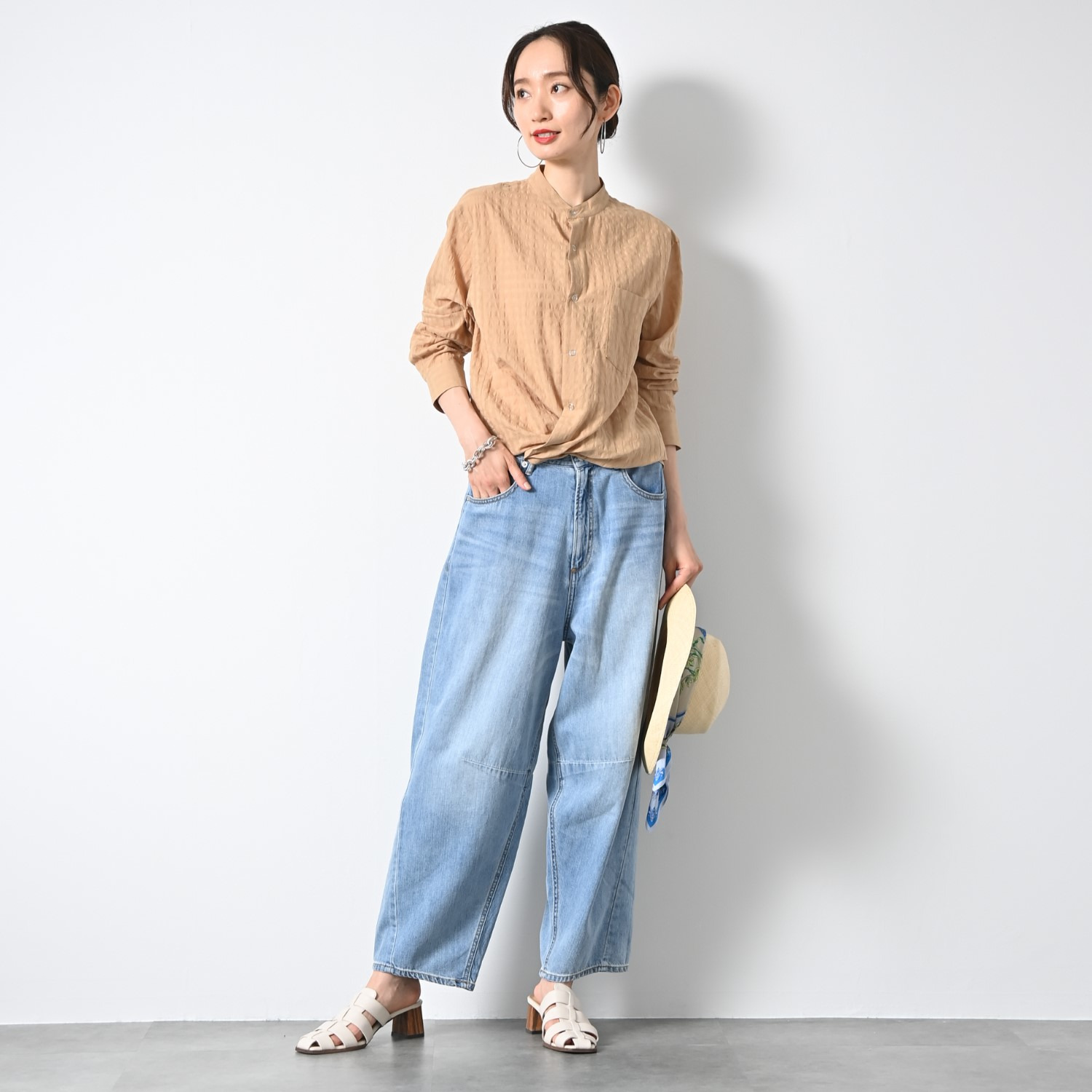 ＢＯＵＮＣＹ　ＢＯＮＤ ライトオンスデニム カーブシルエットパンツ