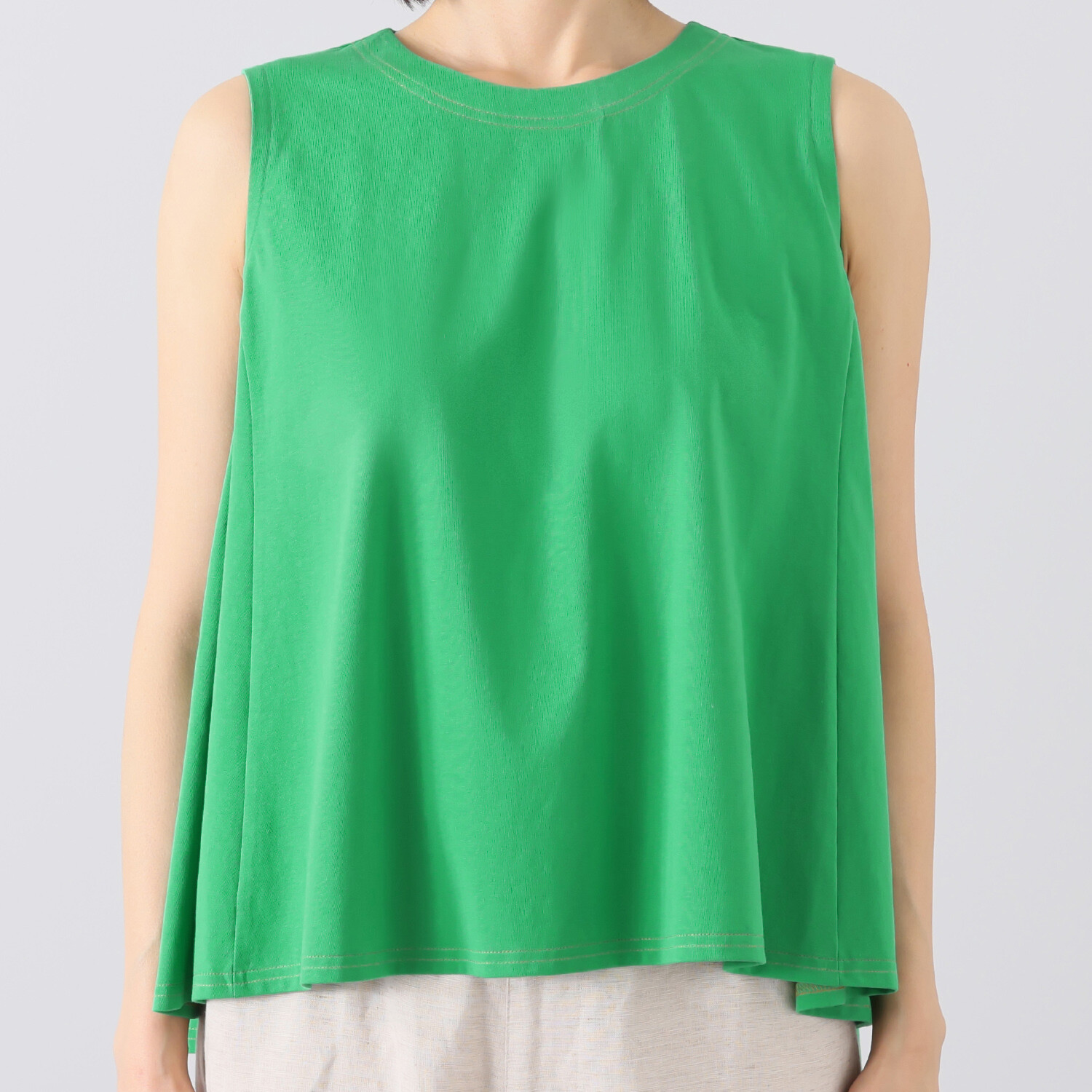 ハヤマ　ブリーズ フレアーシルエット ノースリーブ プルオーバー