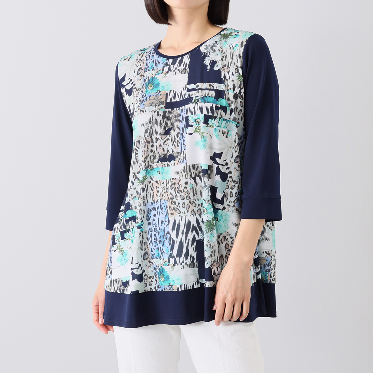 ダジュール 無地＆プリント チュニック