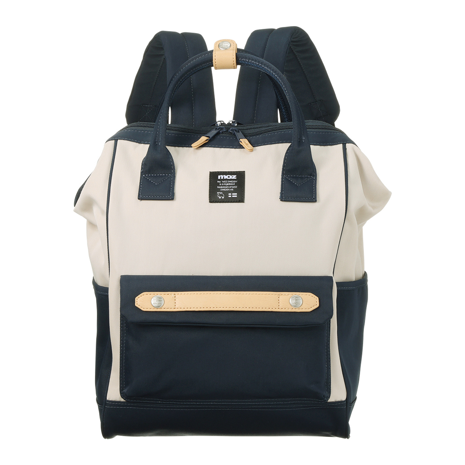 モズ 見た目以上に大容量！ ２ルーム構造 がま口リュック