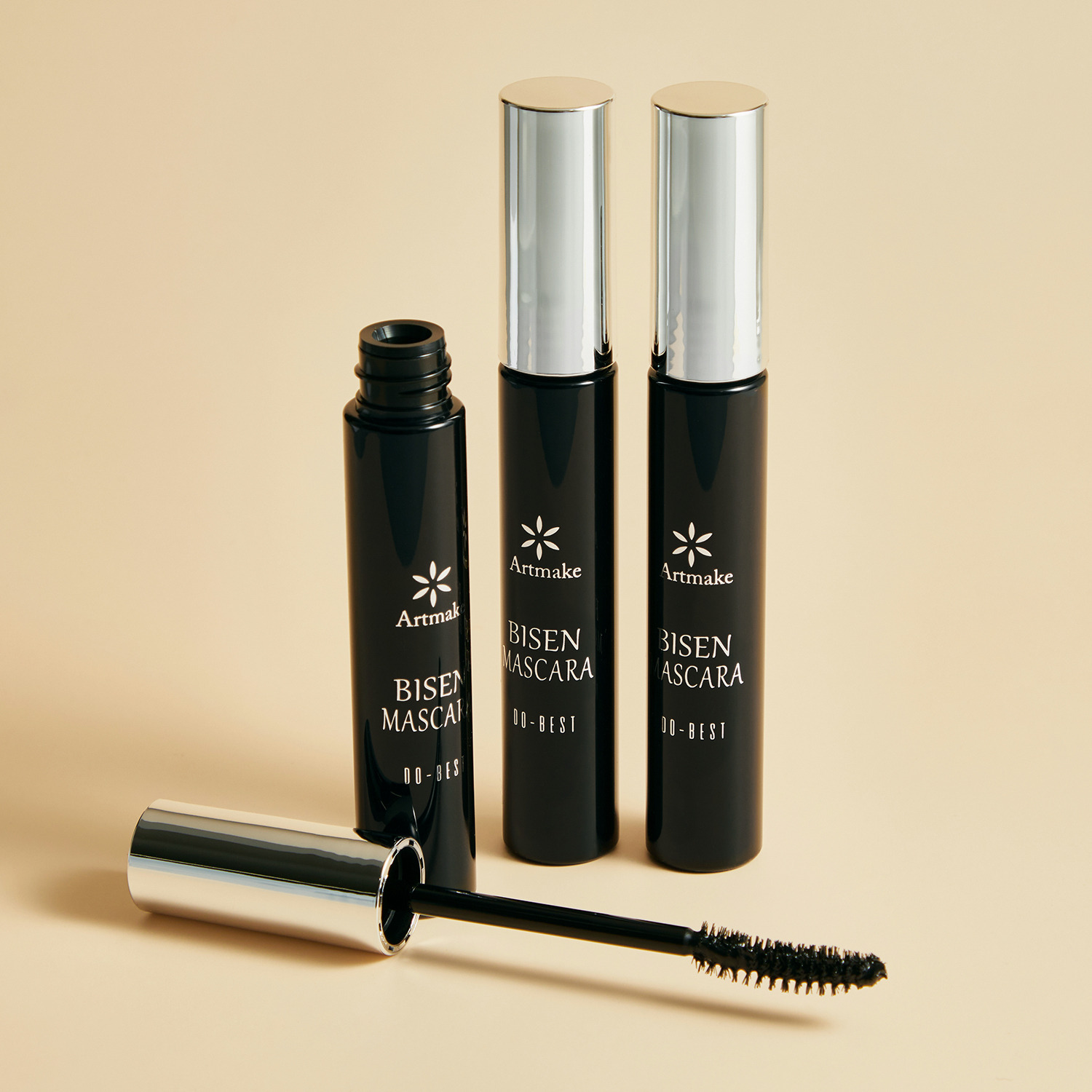 アートメイク まつ毛をケアする ４４種類の美容成分配合！ 美扇マスカラ ＜漆黒ブラック＞ ３本セット