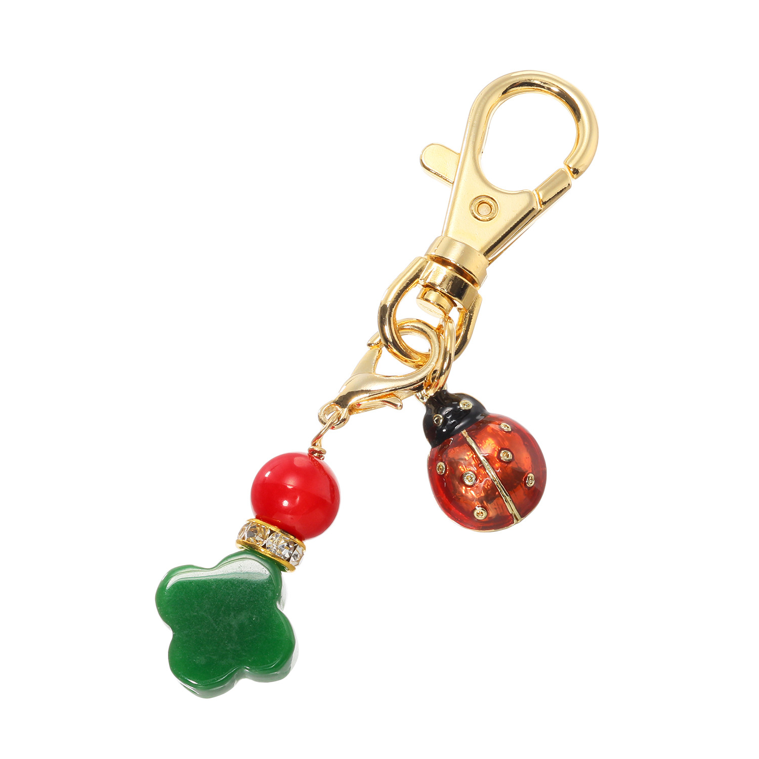 ぐでねこちゃんチャーム チューリップとてんとう虫 猫のてんとう