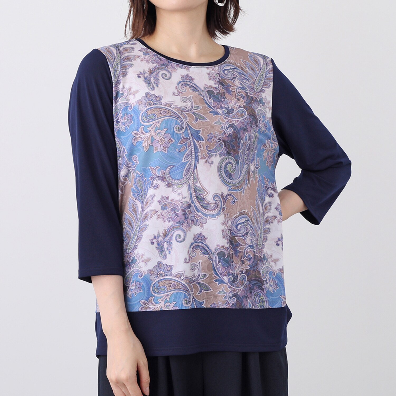 ダジュール ペイズリープリント プルオーバー