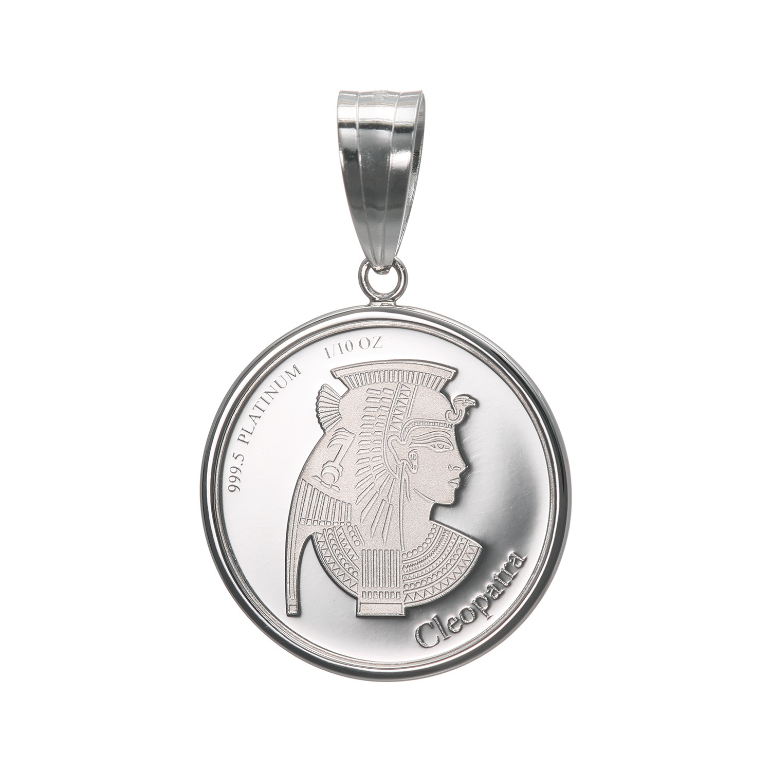 祈平 純プラチナ ＣＩＴ社製造 １／１０オンス クレオパトラコイン ペンダントトップ