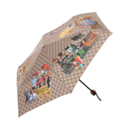 チャオチャオチャコ オリジナルプリント 折りたたみ傘 “トラベル”