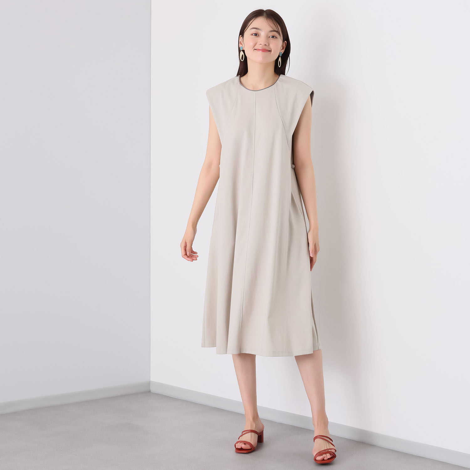 アンリック オー ブルー 接触冷感・UVカット コットン混ジャージー  