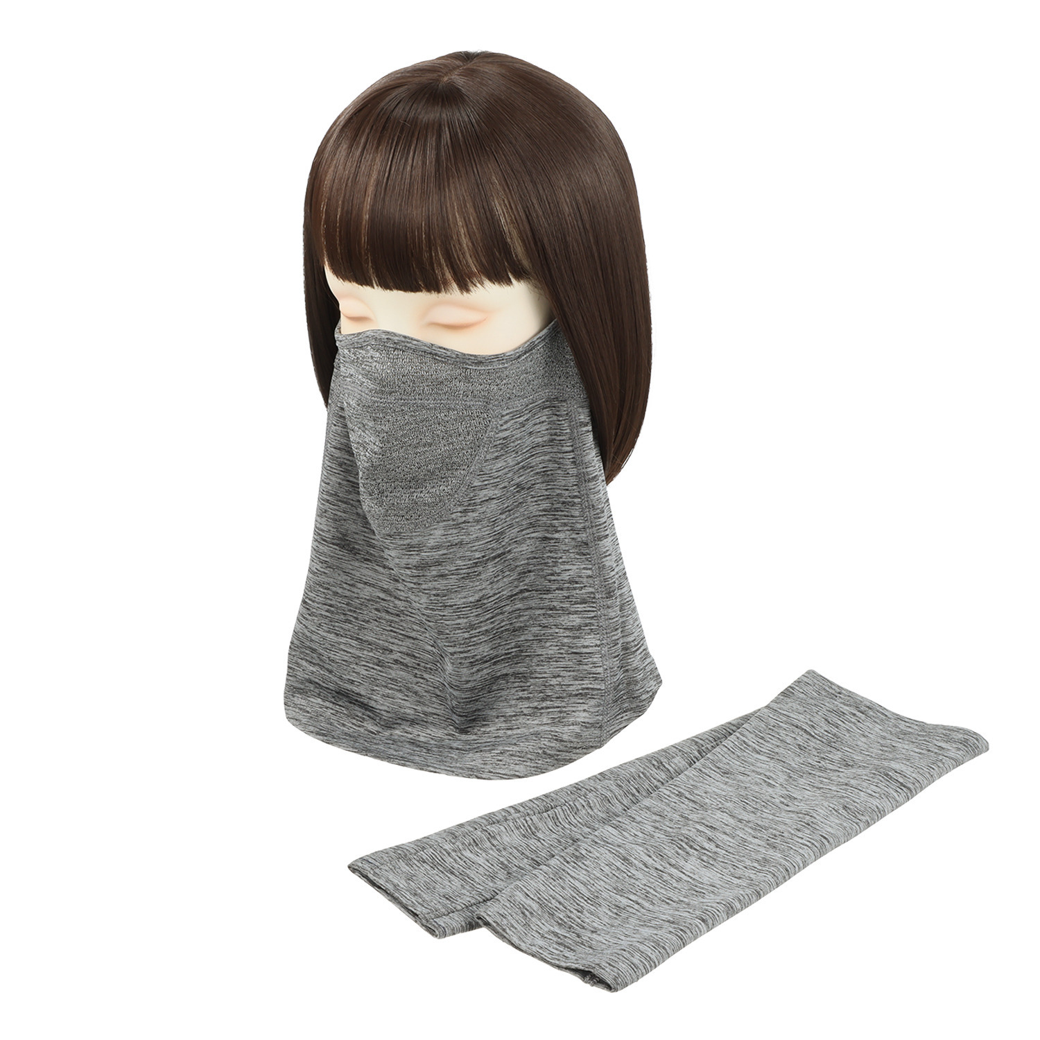 ブリーズテックス 防風　透湿 裏起毛 ネックゲイター＆ アームカバー