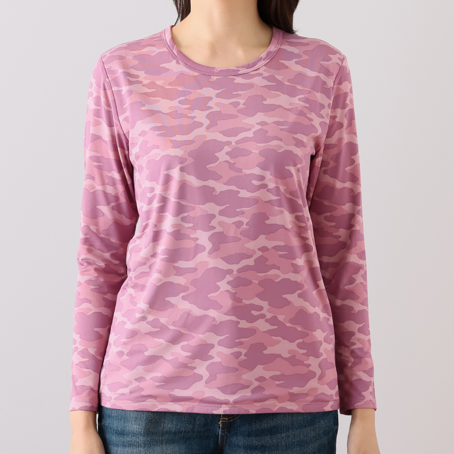 ブリーズテックス 防風　透湿 裏起毛 クルーネック長袖インナー ２枚セット