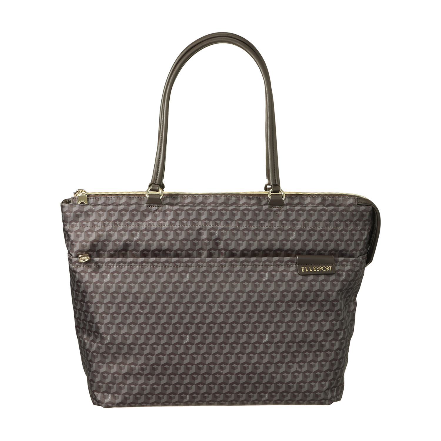 ＥＬＬＥ　ＳＰＯＲＴ はっ水 キューブ柄 Ａ４対応 トートバッグ