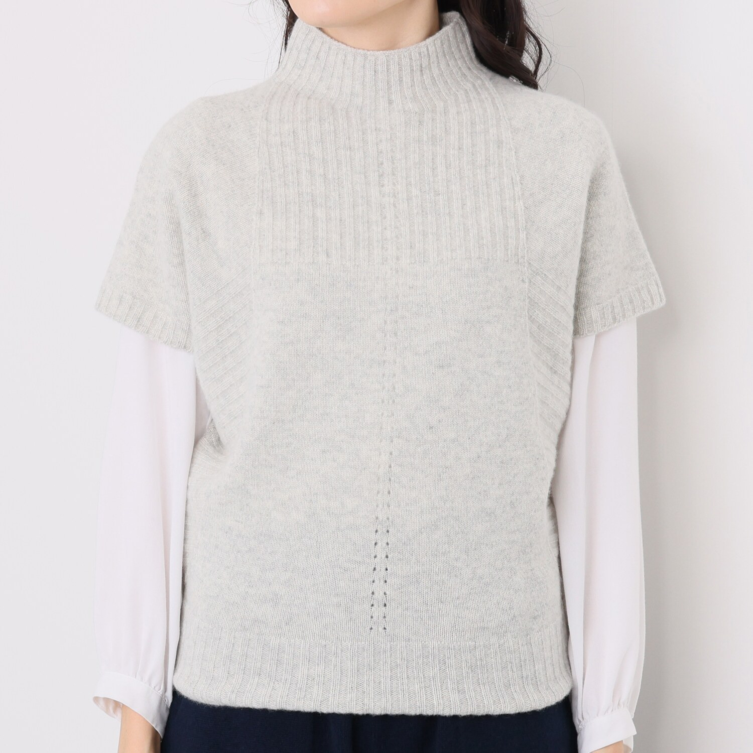 ルーエン ローズ 日本製 内モンゴル産 カシミヤ100％ ハイネック