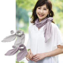 高島ちぢみ 綿１００％ 涼感ＵＶカットストール