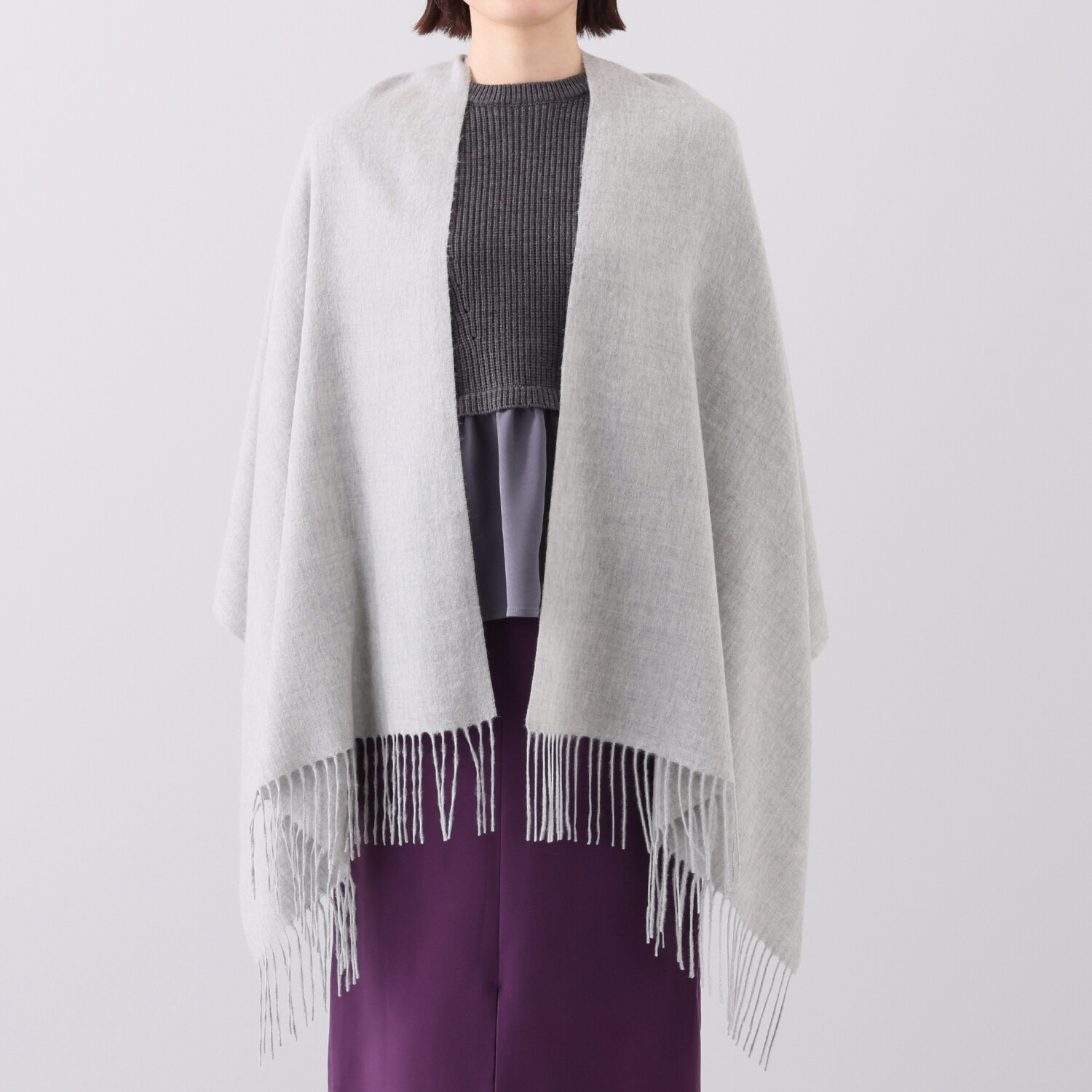 デュセルフィ アラシャン ホワイトカシミヤ プレミアムストール