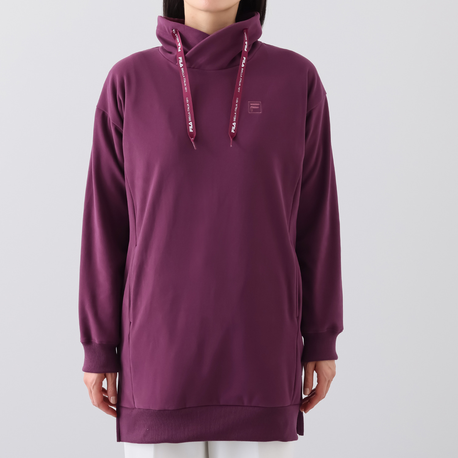 フィラ　マルチライン ＵＶカット 起毛スムース チュニックプルオーバー