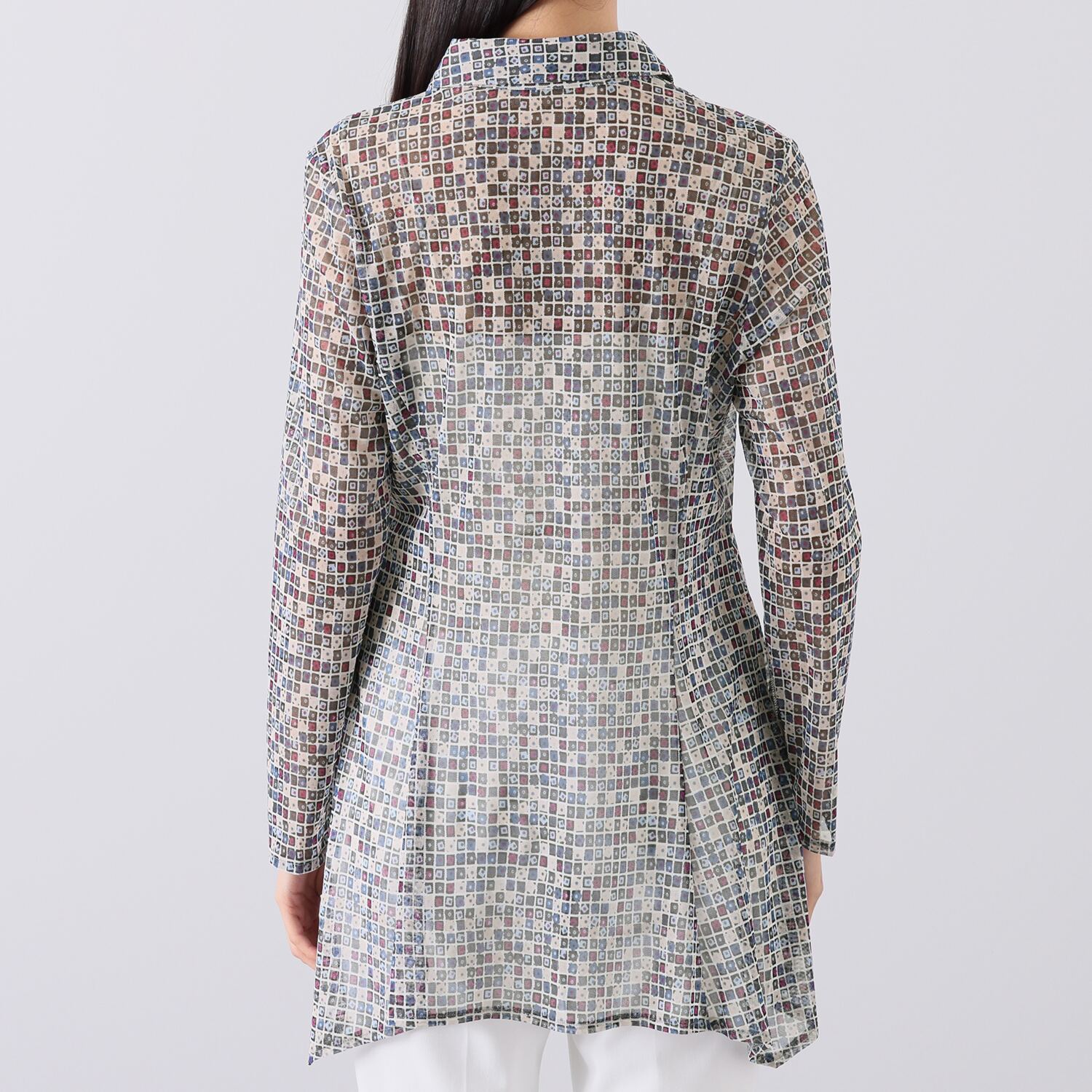 ダジュール パワーネット プリントブラウス