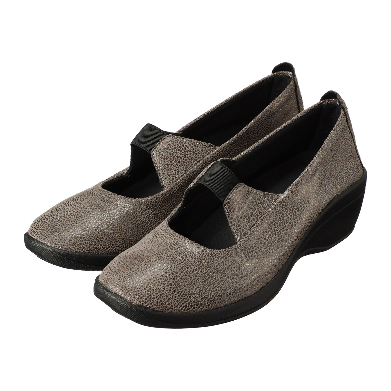 アルコペディコ ピタッとフィット 超軽量洗える ウェッジソールパンプス