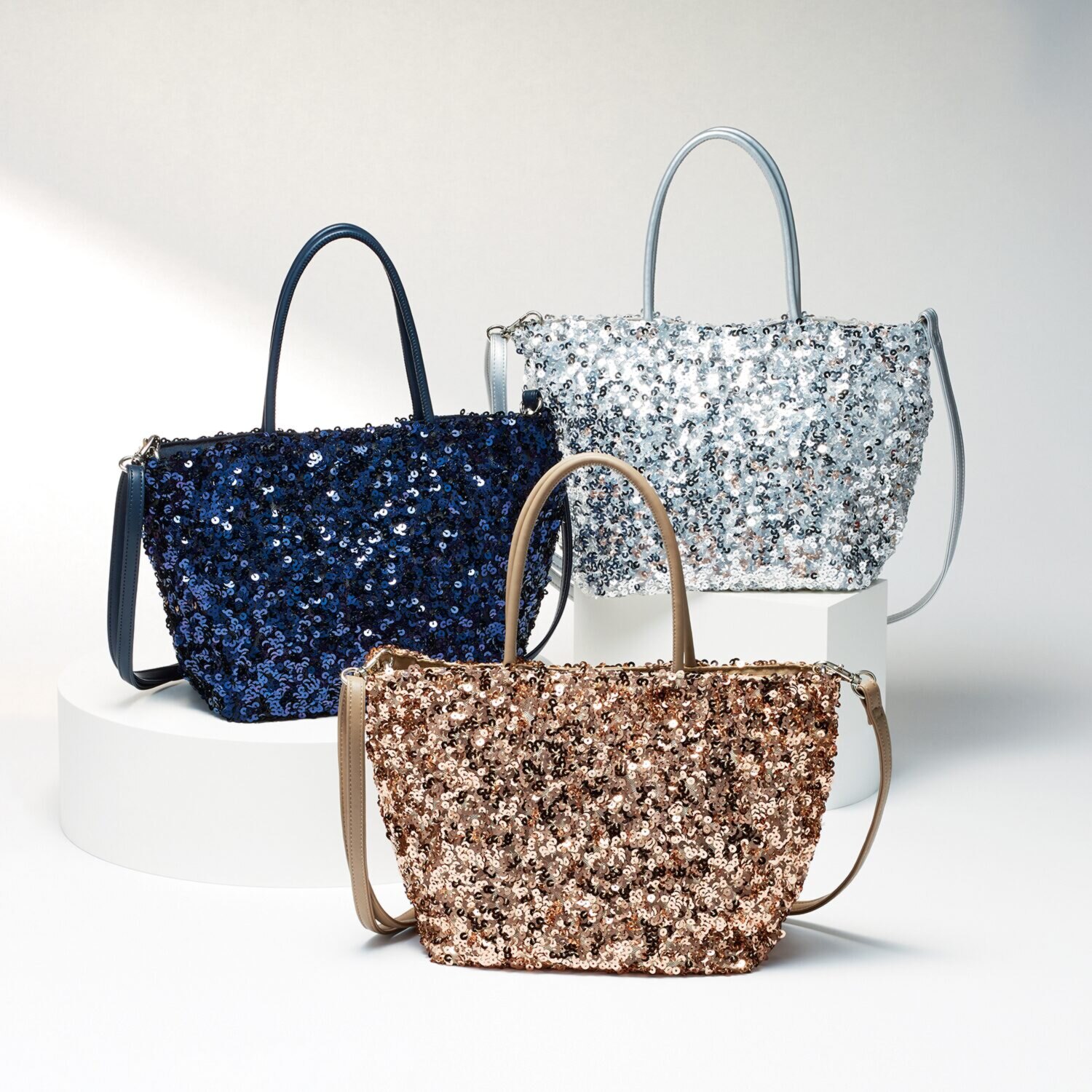 クーコ スパンコール 2ウェイミニトートバッグ- ショップチャンネル