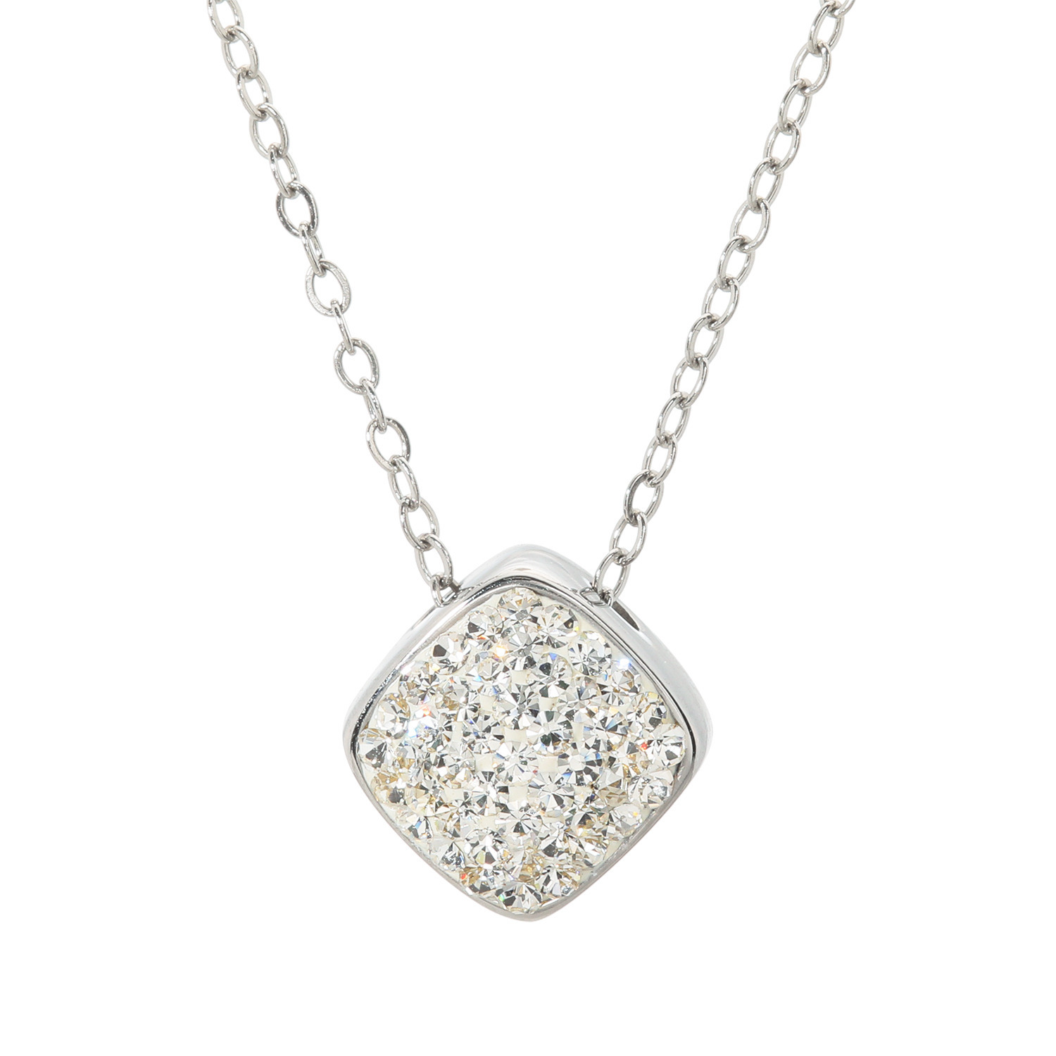 エービーステン ステンレス ビジュウ スクエアネックレス