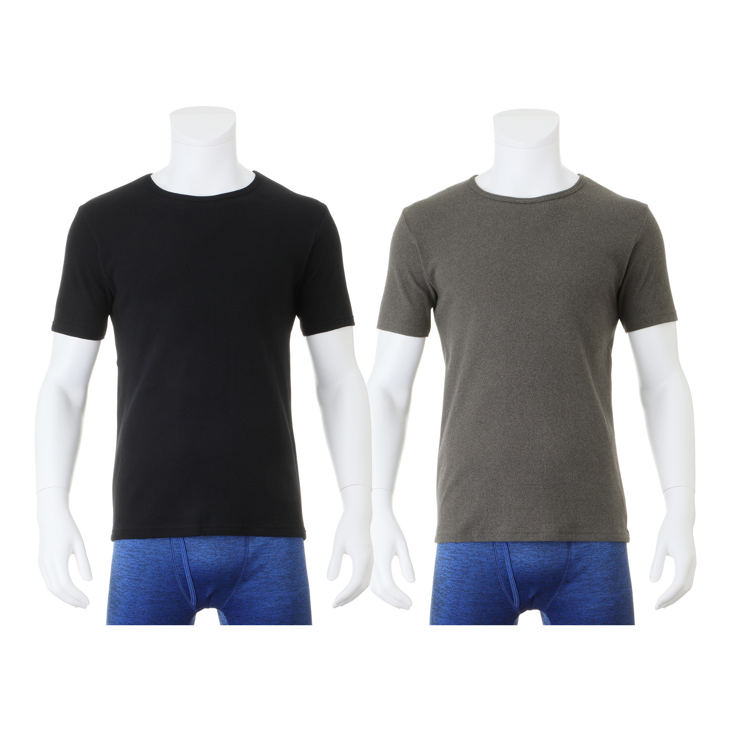 オトコの温活 まるで着る魔法瓶 半袖丸首シャツ ２色セット ＜メンズ＞ 