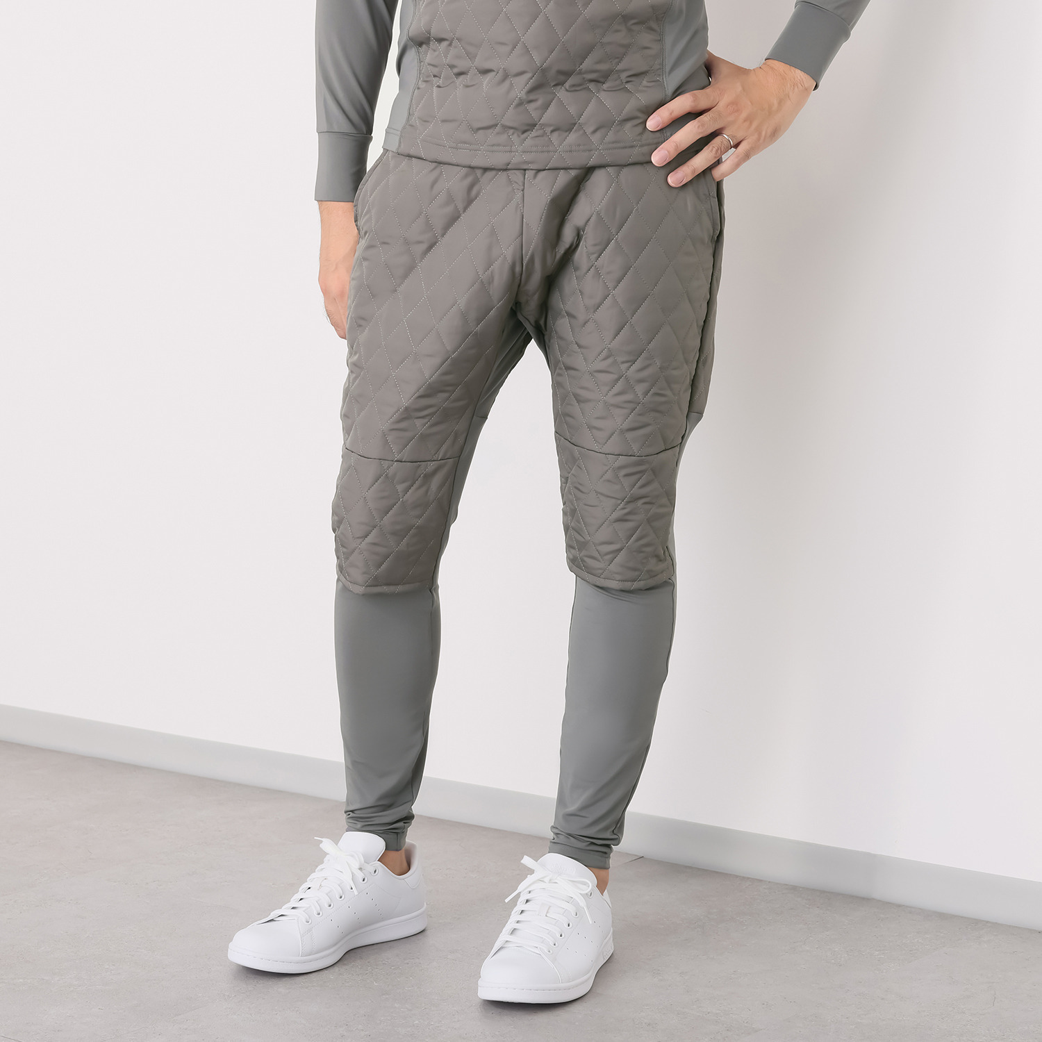 オトコの温活 保温　キルト素材 ロングパンツ ＜メンズ＞