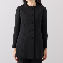 ブラックフォーマルコート 冬用コート 喪服 マダムヒロコ バイ ニュイ マダムヒロコ バイ ニュイ ブラックフォーマル ウール混コートへの