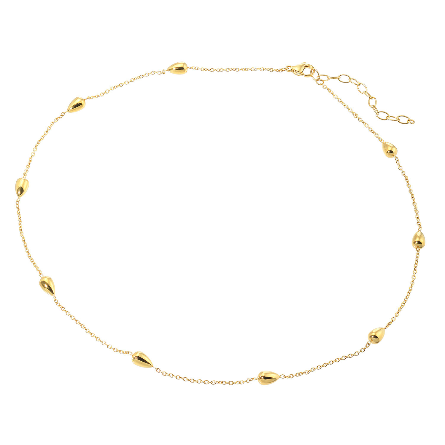 アシエステンレス サージカルステンレス ドロップデザイン ネックレス