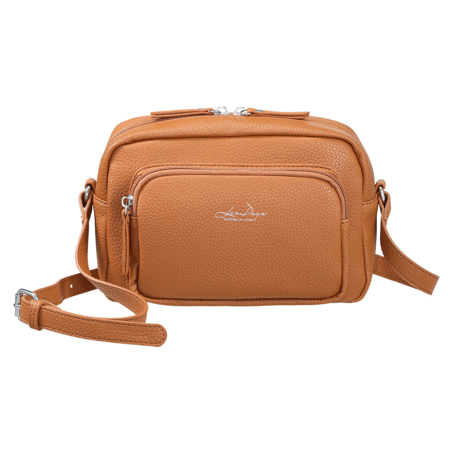 リズデイズ フェイクレザー ラウンド ミニショルダーバッグ