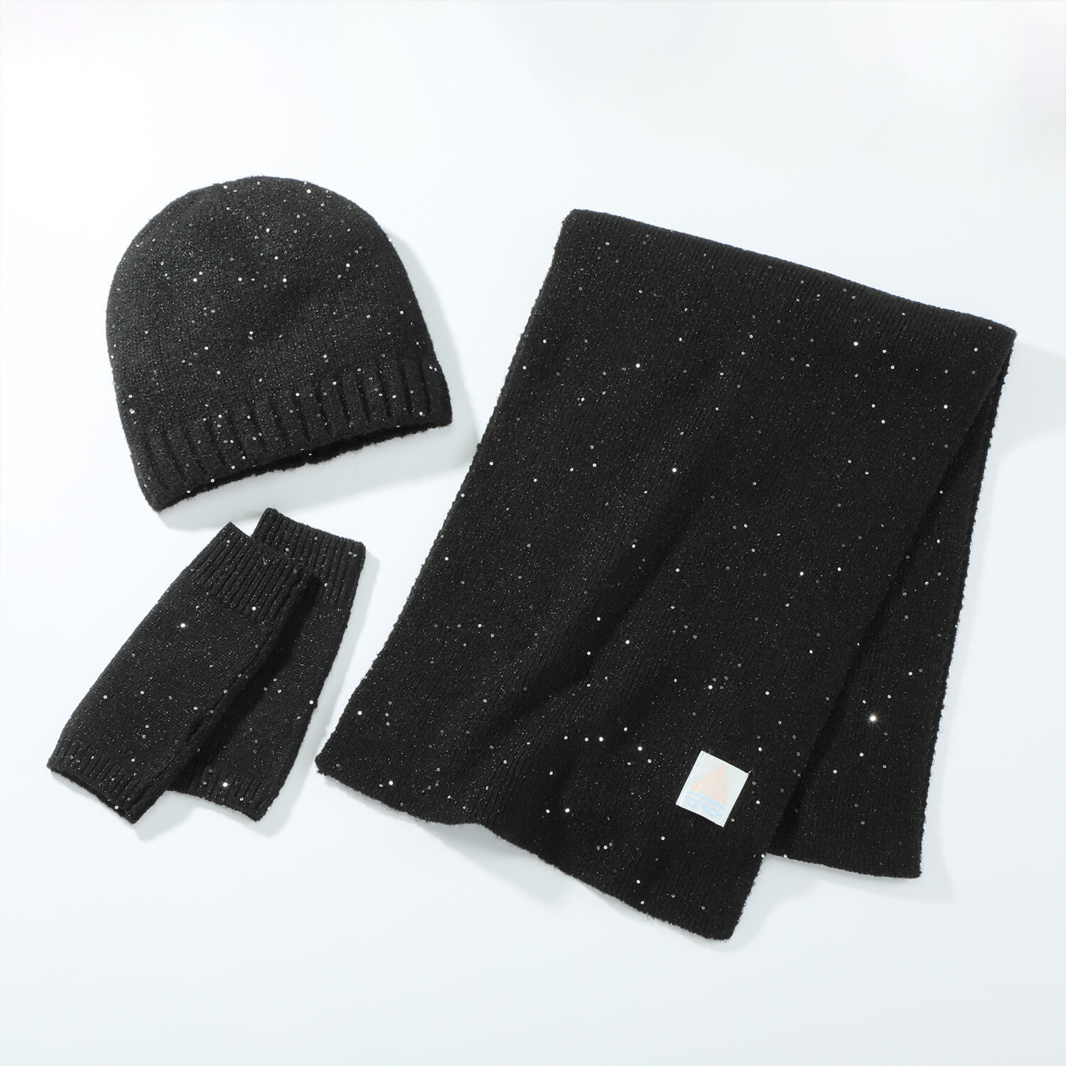 トーチ ラメスパンコールニット ファッションアイテム ３点セット