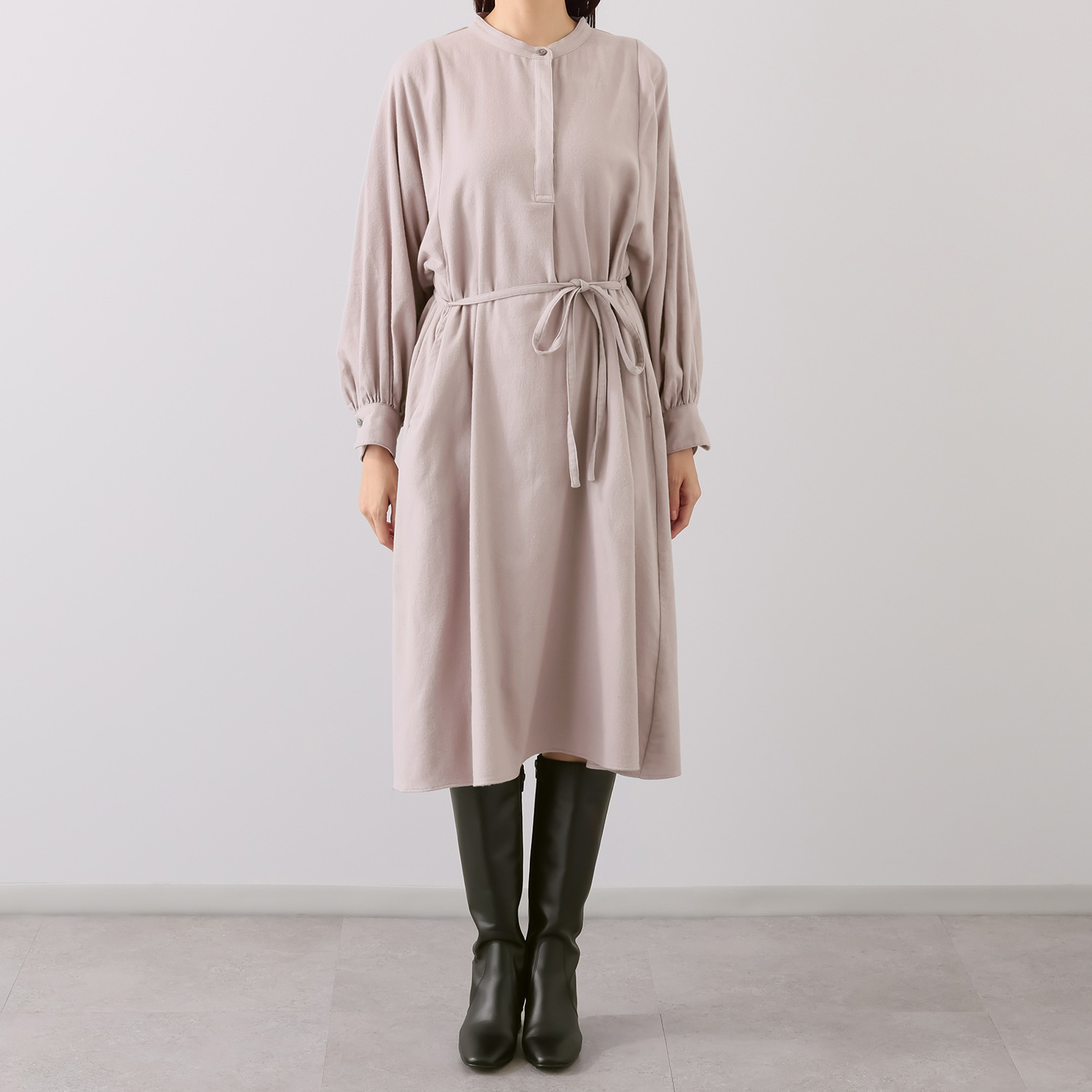 ヘ・エラ コットン１００％ 微起毛 大人美人ワンピース