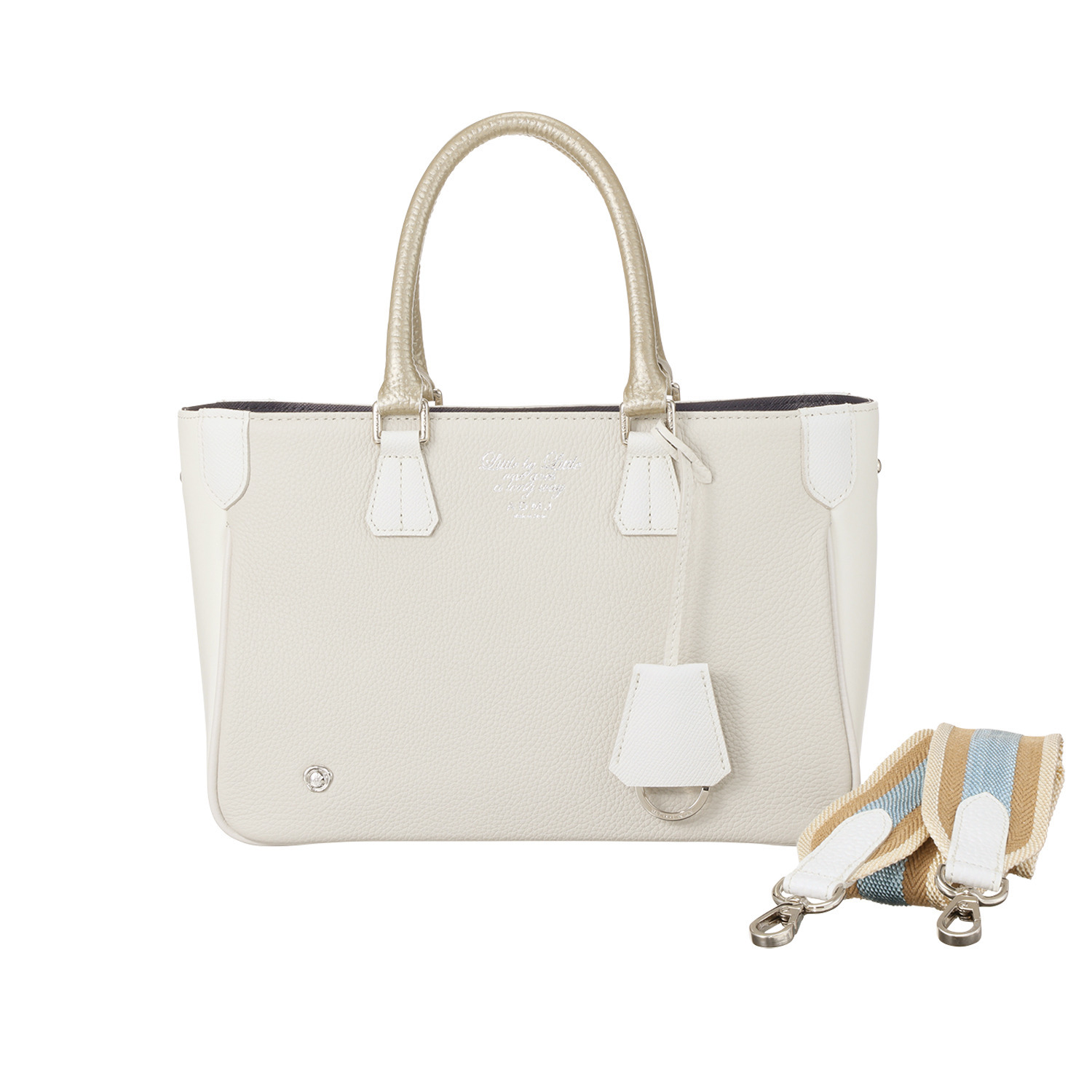 エーディーエムジェイ マルチマテリアル ２ウェイトートバッグ