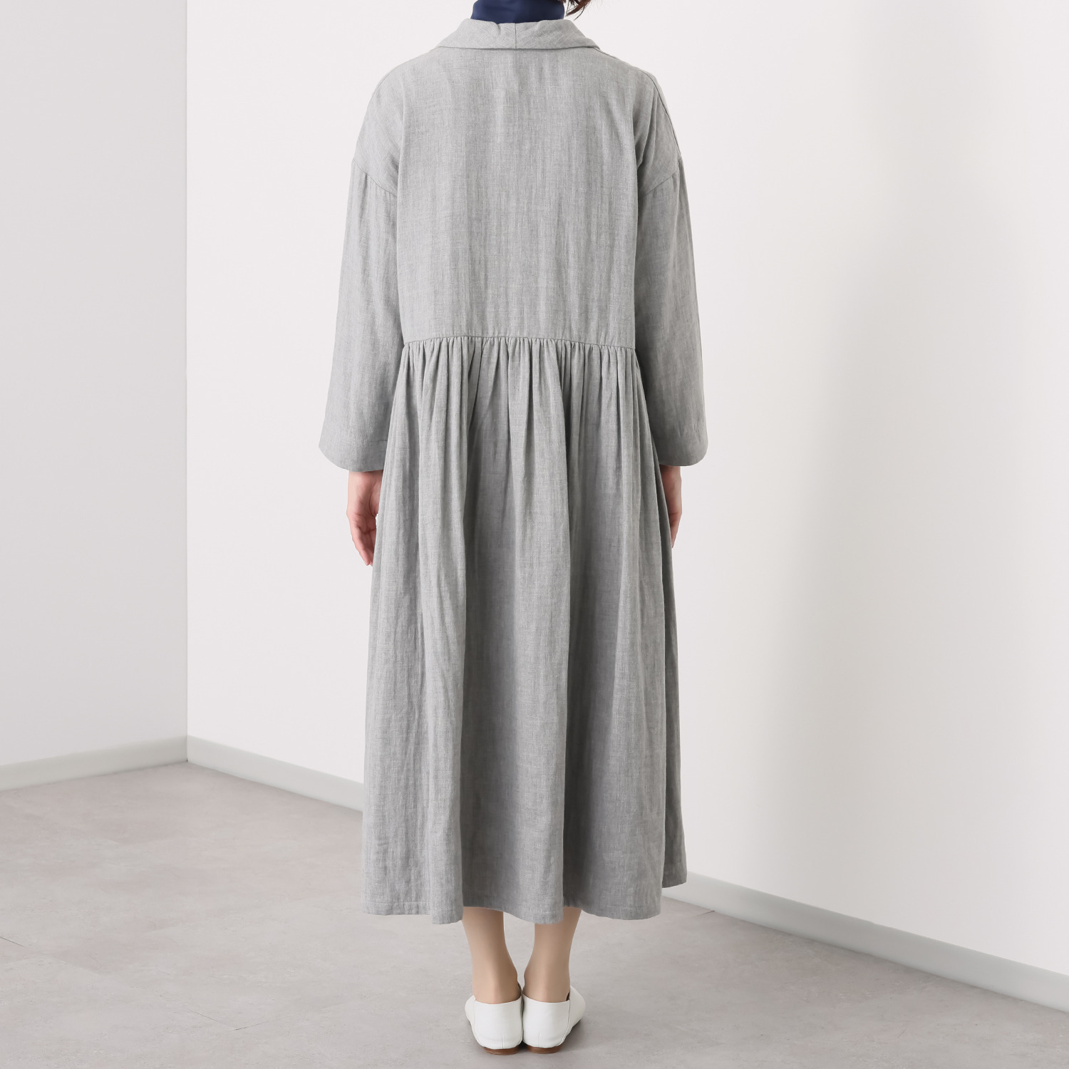 ツチエ ショールカラー ワンピース