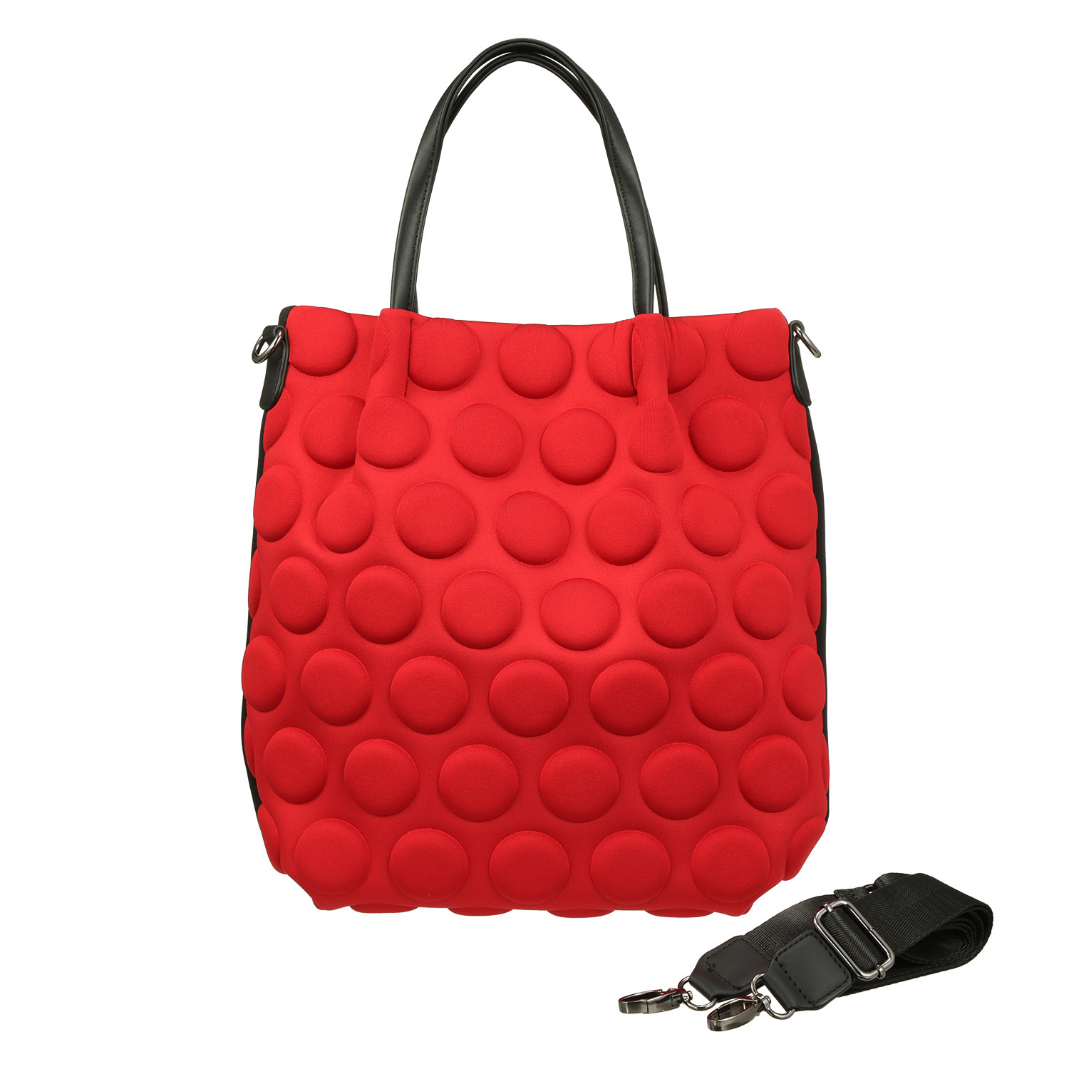 ダジュール ドット柄エンボス ２ウェイバッグ