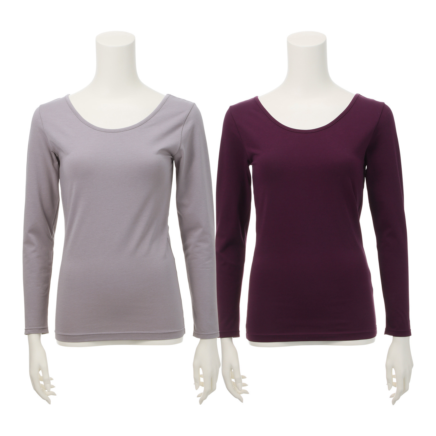 ヘ・エラ 抗菌防臭 上質ファインコットン使用 長袖インナー２枚セット