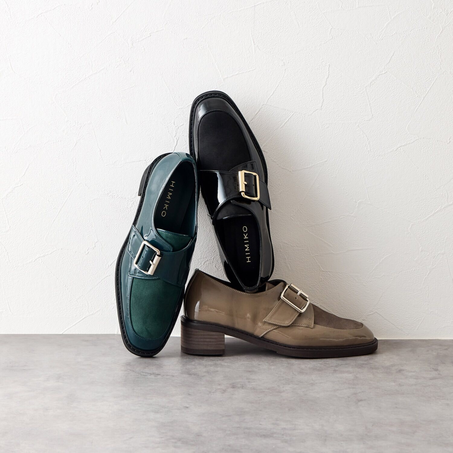 卑弥呼 はっ水牛革 モンクストラップシューズ- ショップチャンネル