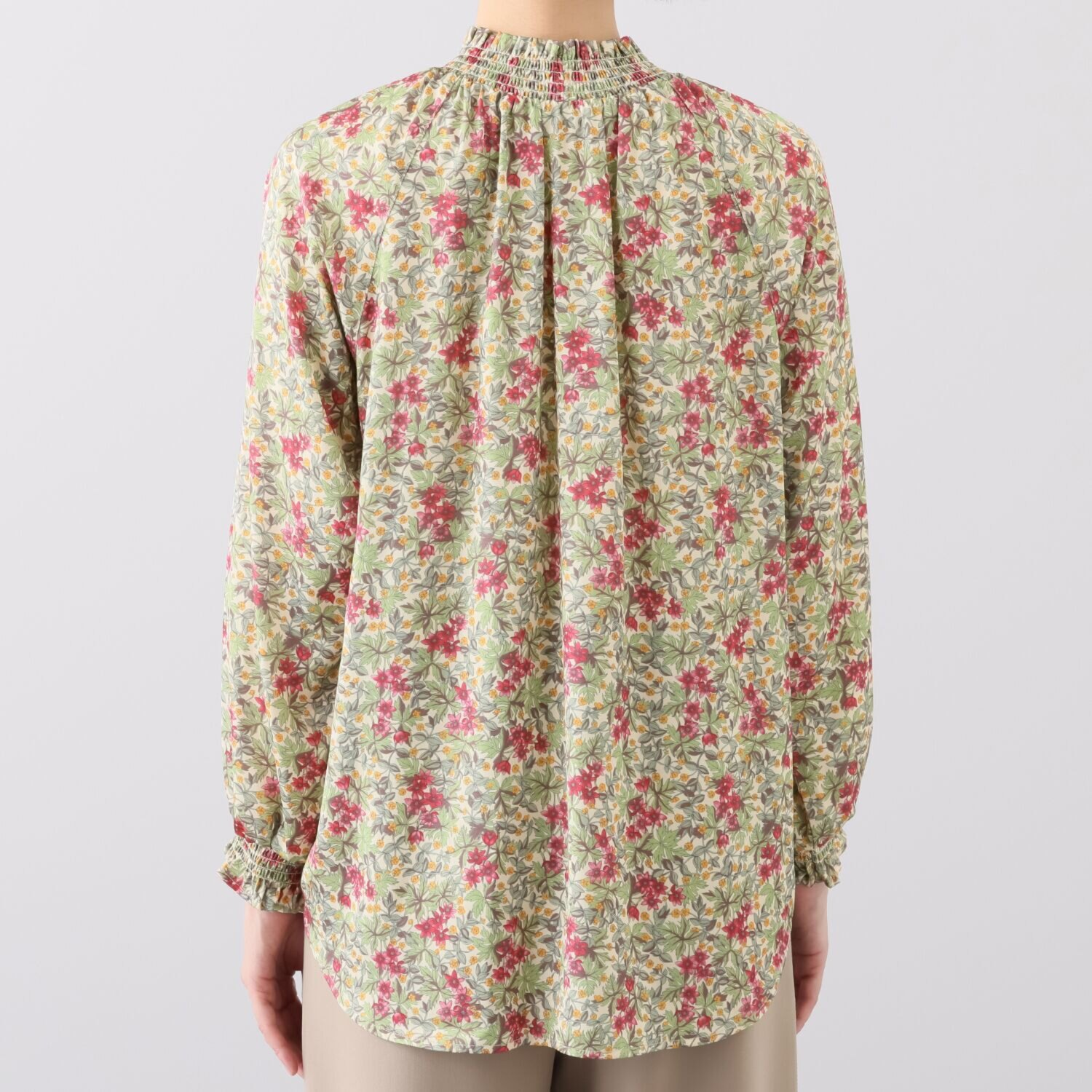 ダジュール フラワープリント ブラウス