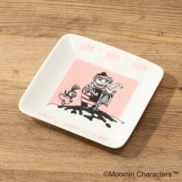 ムーミン 挿絵アートデザイン 日本製角皿１２ｃｍ
