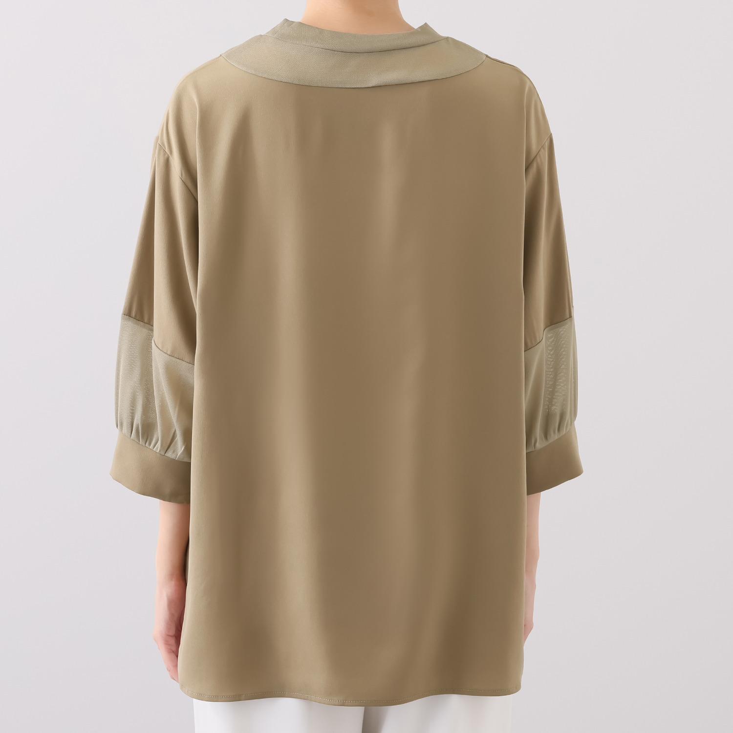 ボン・サンス シアー切り替え プルオーバー