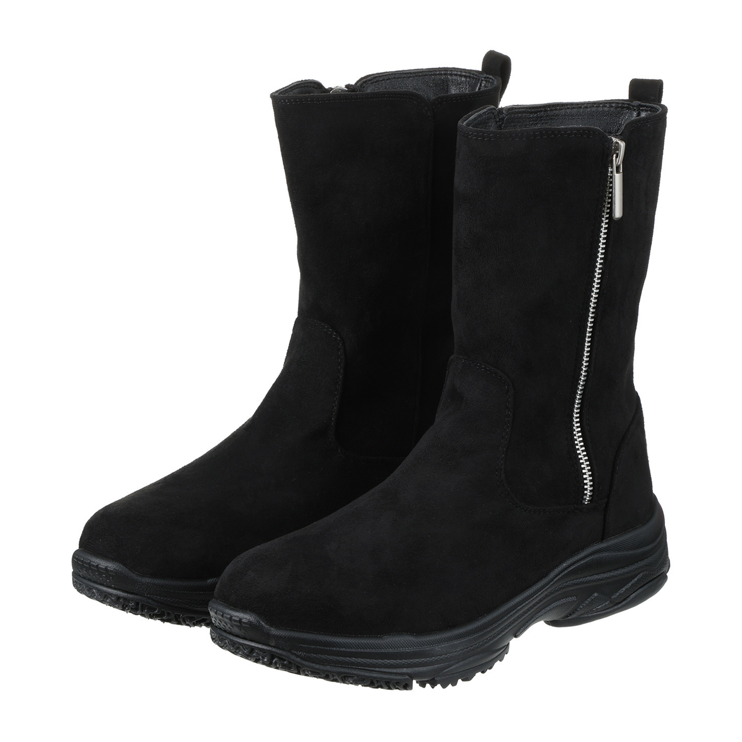 モズ 防水・はっ水 ファスナー付ミドルブーツ