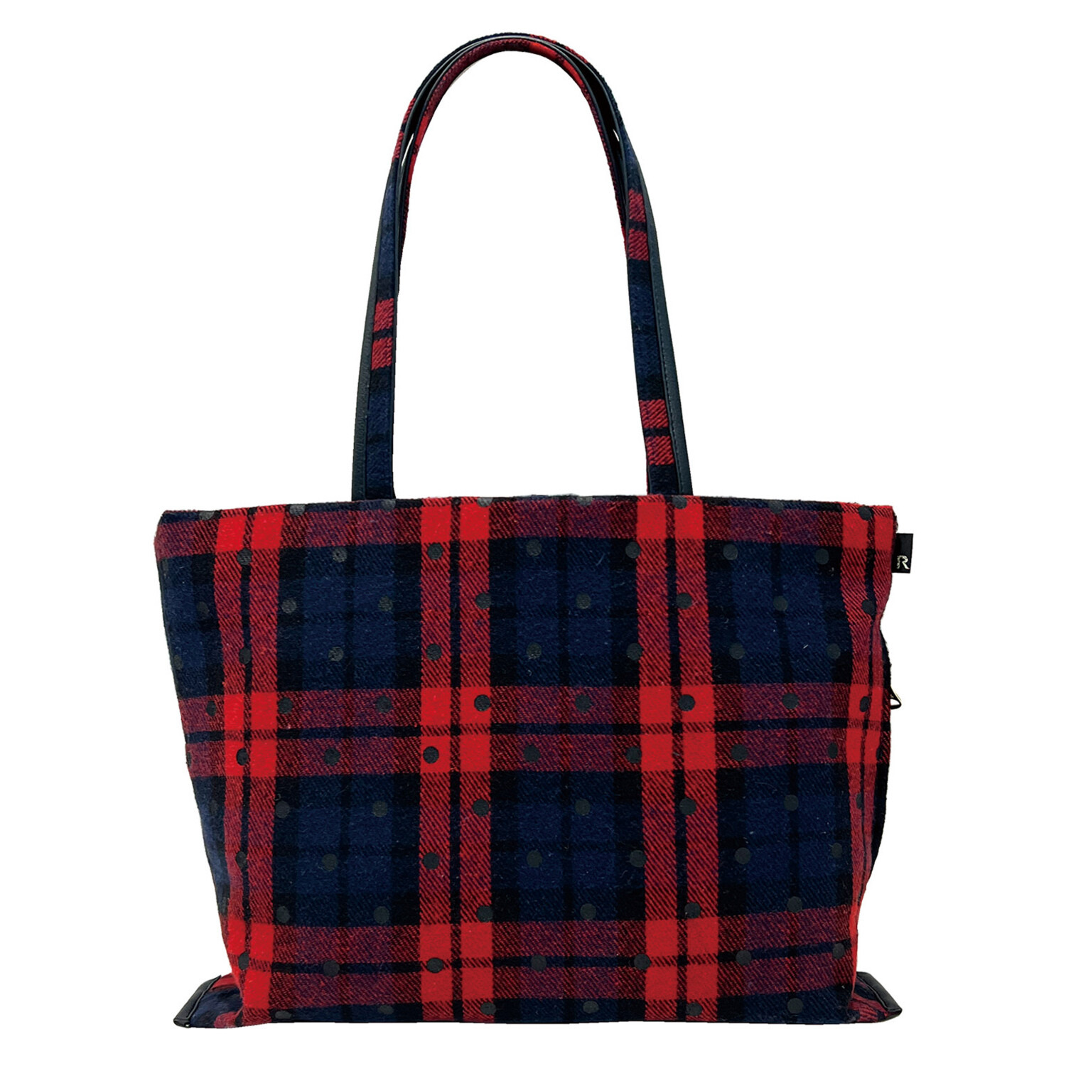 ルートート ドットチェックが 大人かわいい トートバッグ