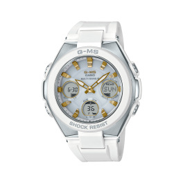 カシオ ベビーＧ　“Ｇ−ＭＳ” レディース 電波ソーラー腕時計 ＭＳＧ−Ｗ１００ −７Ａ２ＪＦ ＜ホワイト＞