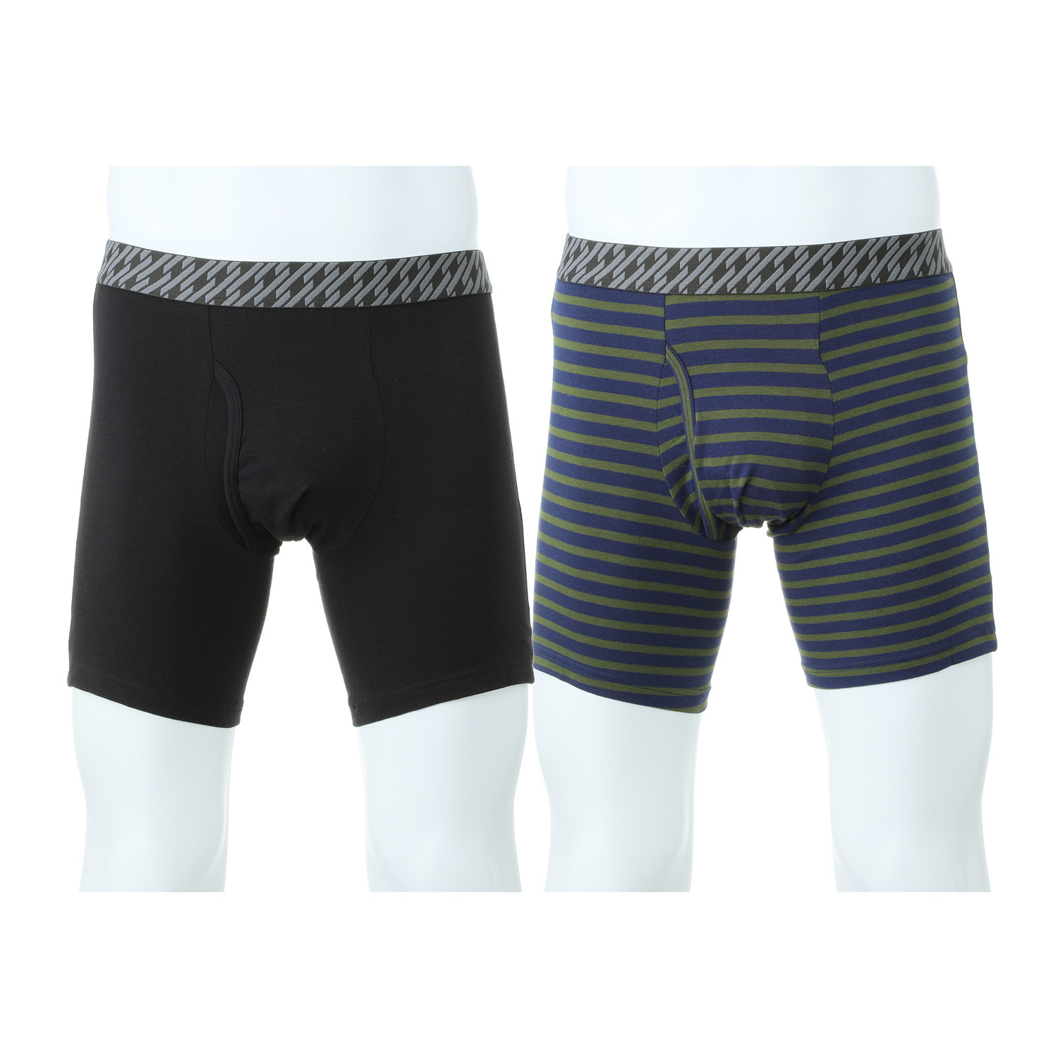 ドクターパンツ 綿混なめらか素材 ロングボクサーパンツ ２色セット ＜メンズ＞