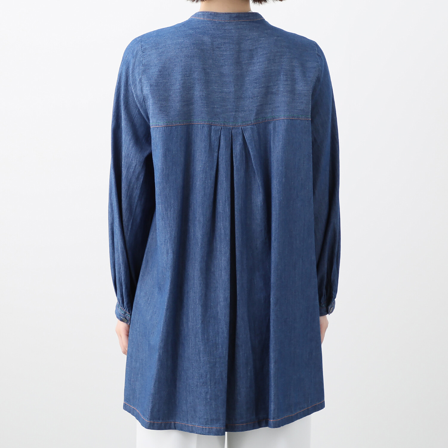 ダジュール 刺しゅう＆ピンタック ブラウス