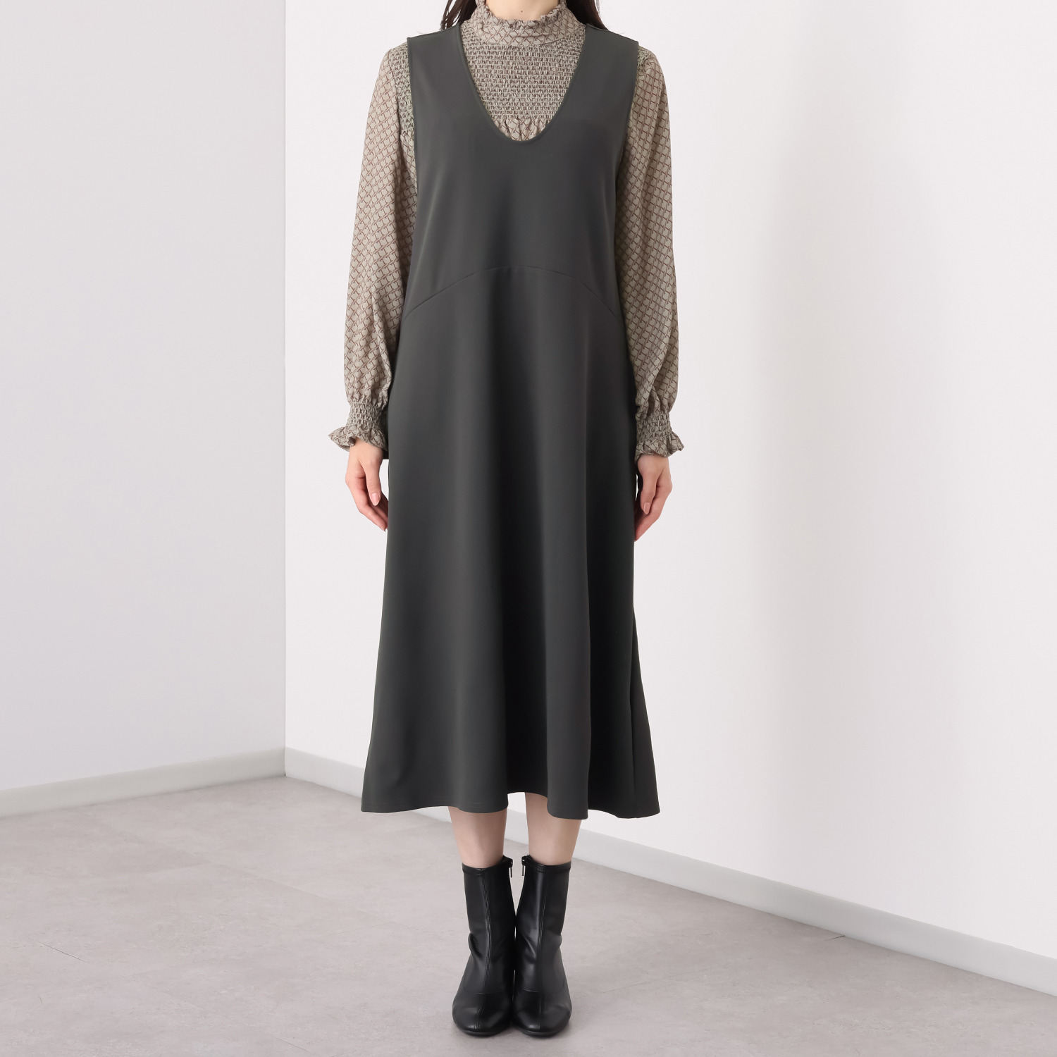 ダジュール フレアー ジャンパースカート