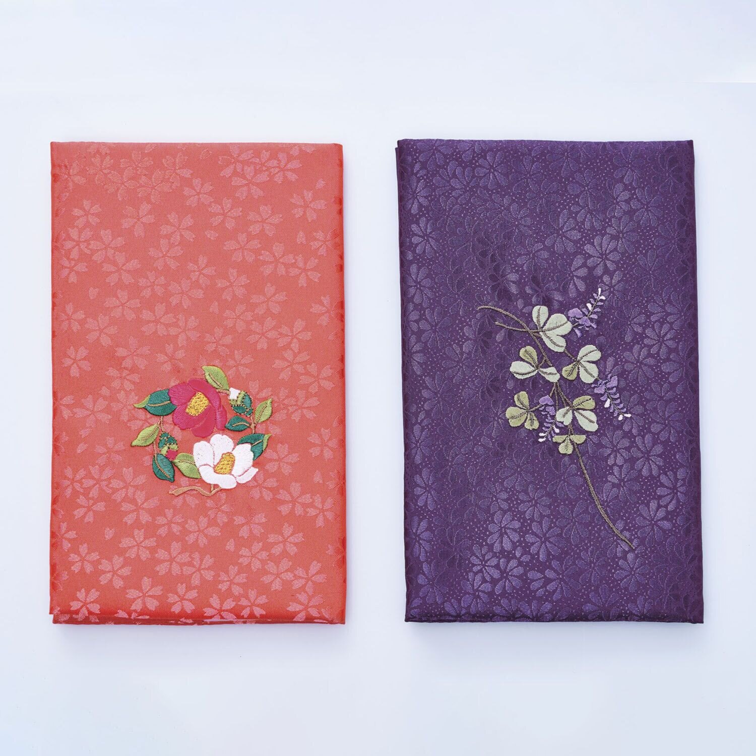 折りたたみふくさ ２種セット（椿・萩）