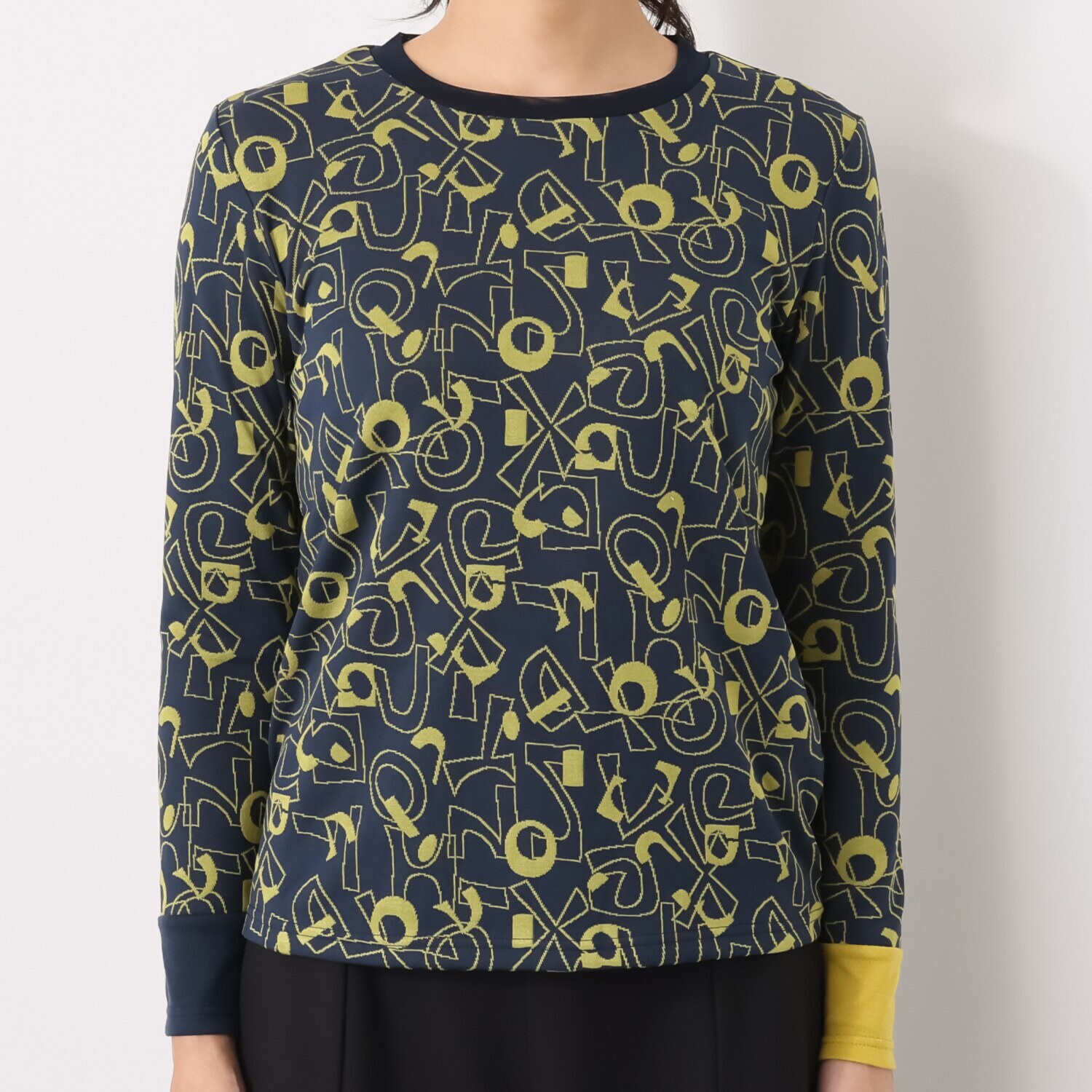 クリン　ヨシキ 幾何学柄 カットソープルオーバー